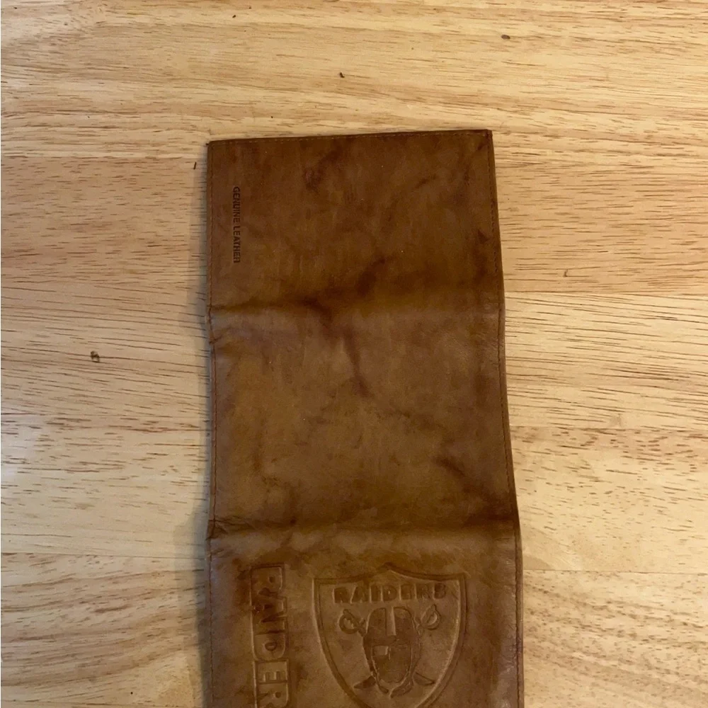 Las Vegas Raiders Genuine Leather Embossed Tri-Fold Wallet